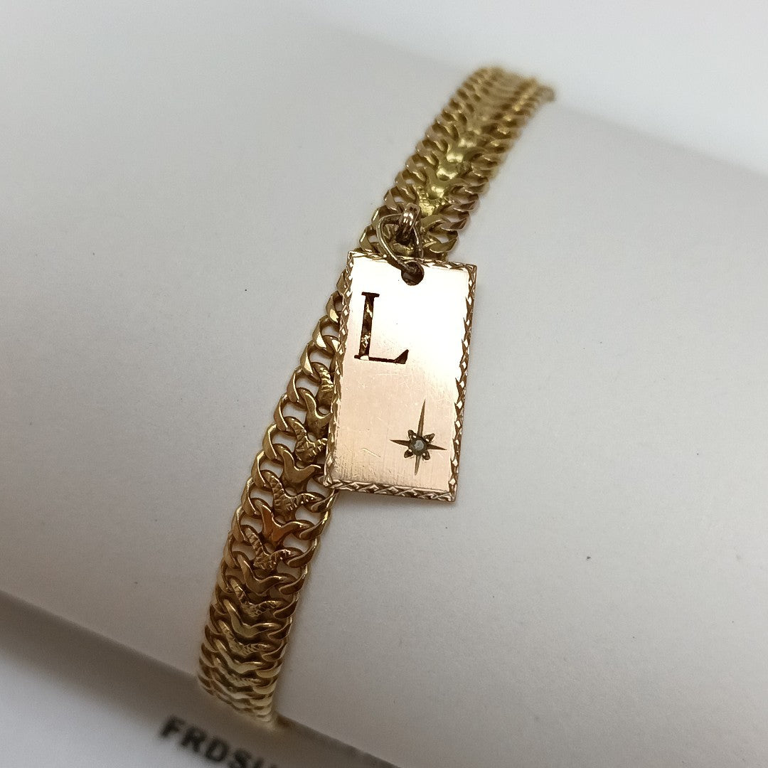 DIJE,PULSERA ORO 8 K 16,20 GRMS (SEMINUEVO)