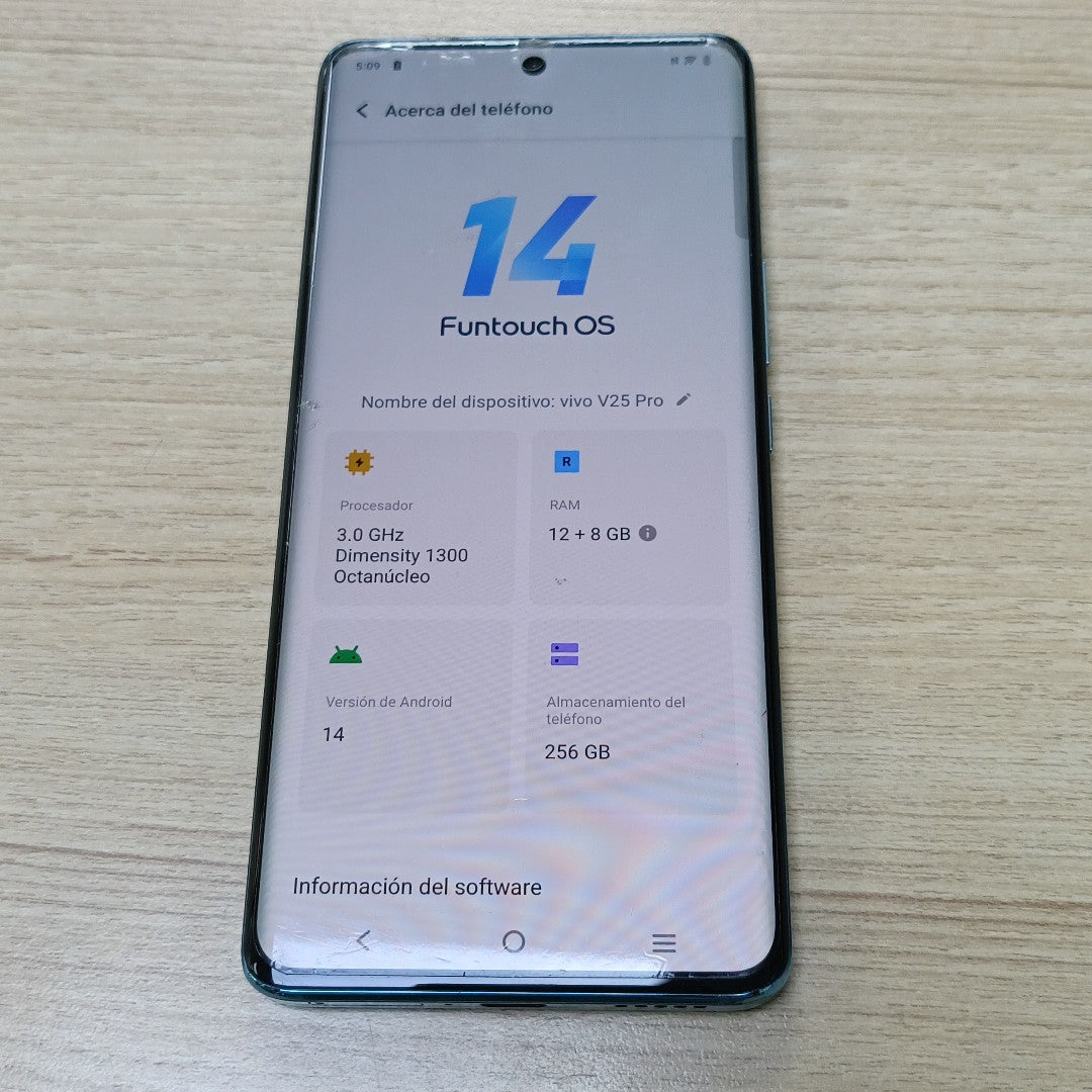 CELULAR VIVO V25 PRO V2158 256 GB 12 GB RAM (SEMINUEVO)