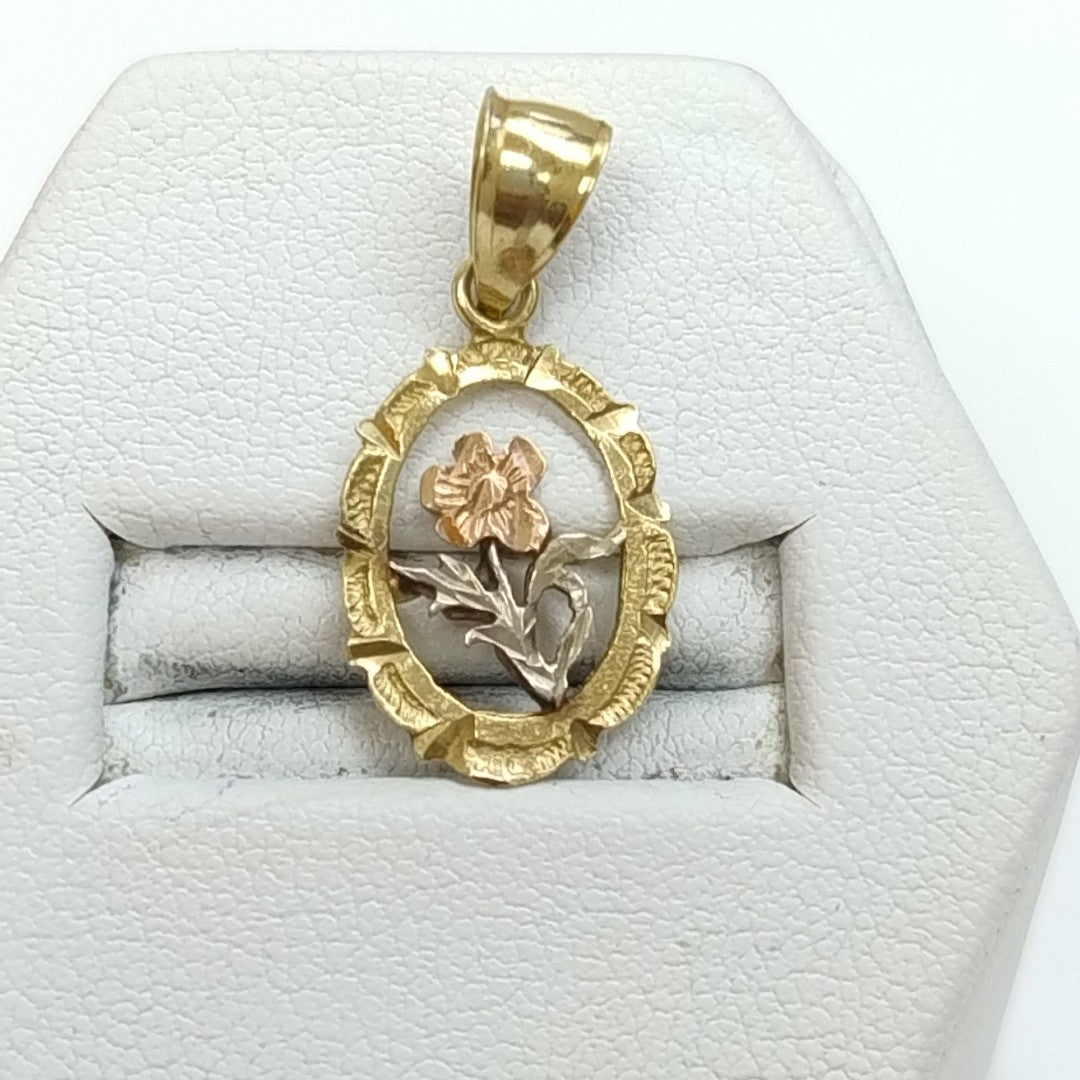 DIJE ORO COMBINADO 14 K 1 GRMS (SEMINUEVO)