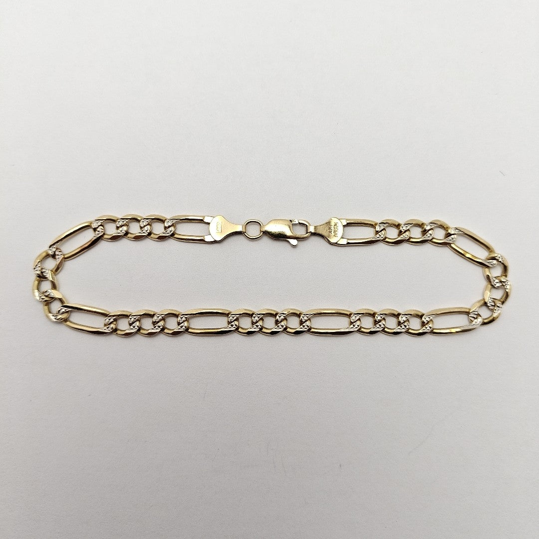 PULSERA ORO COMBINADO 14 K 11.2 GRMS (SEMINUEVO)