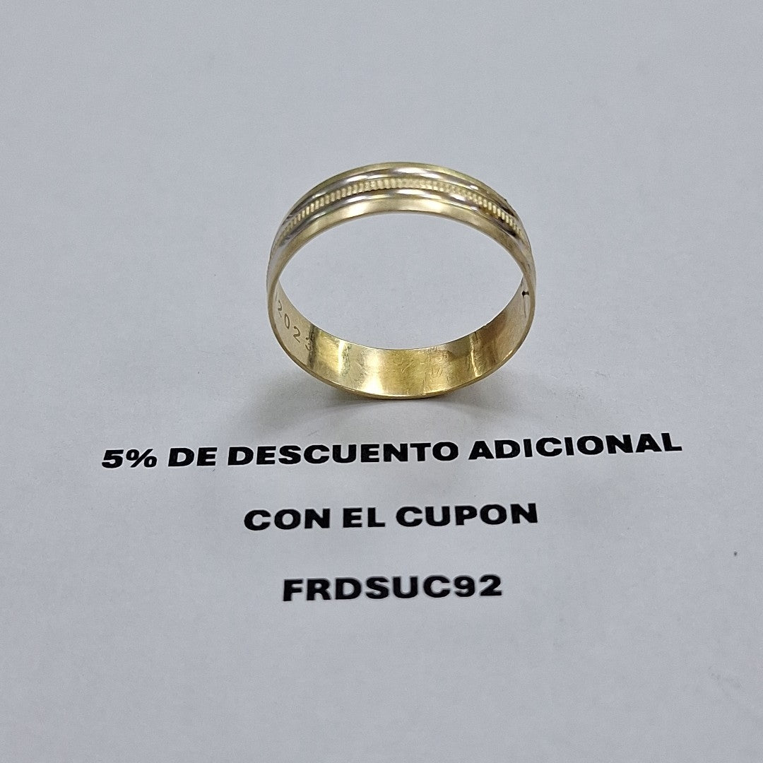 ARGOLLA ORO 14 K 2.9 GRMS (SEMINUEVO)