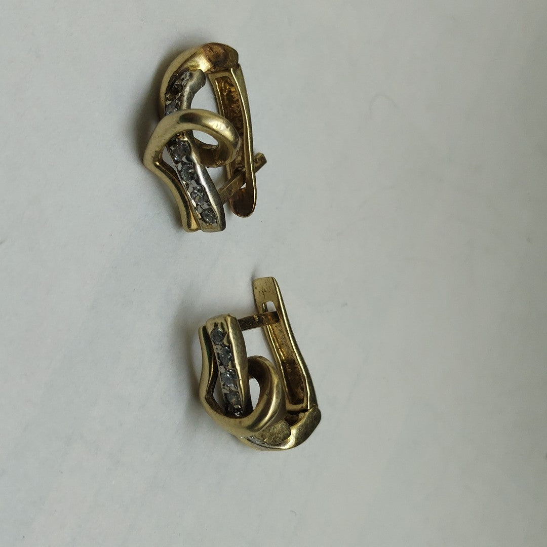ARETES PAR ORO 14 K 3 GRMS (SEMINUEVO)