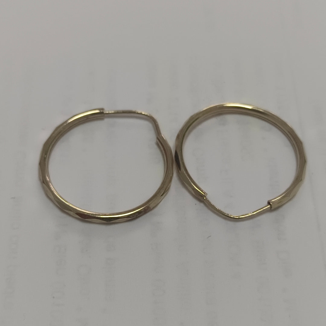 ARRACADAS PAR ORO 14 K 1.4 GRMS (SEMINUEVO)