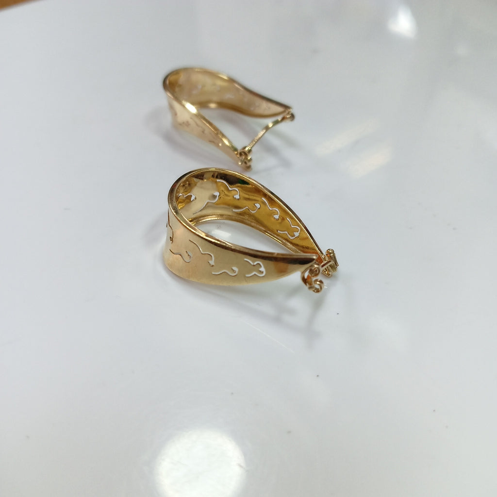 ARRACADAS PAR ORO 14 K 5.6 GRMS (SEMINUEVO)