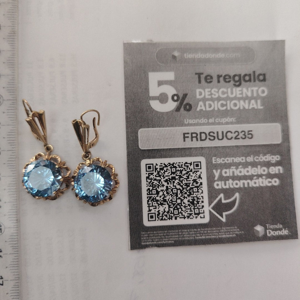 ARETES PAR ORO 8 K 10,00 GRMS (SEMINUEVO)