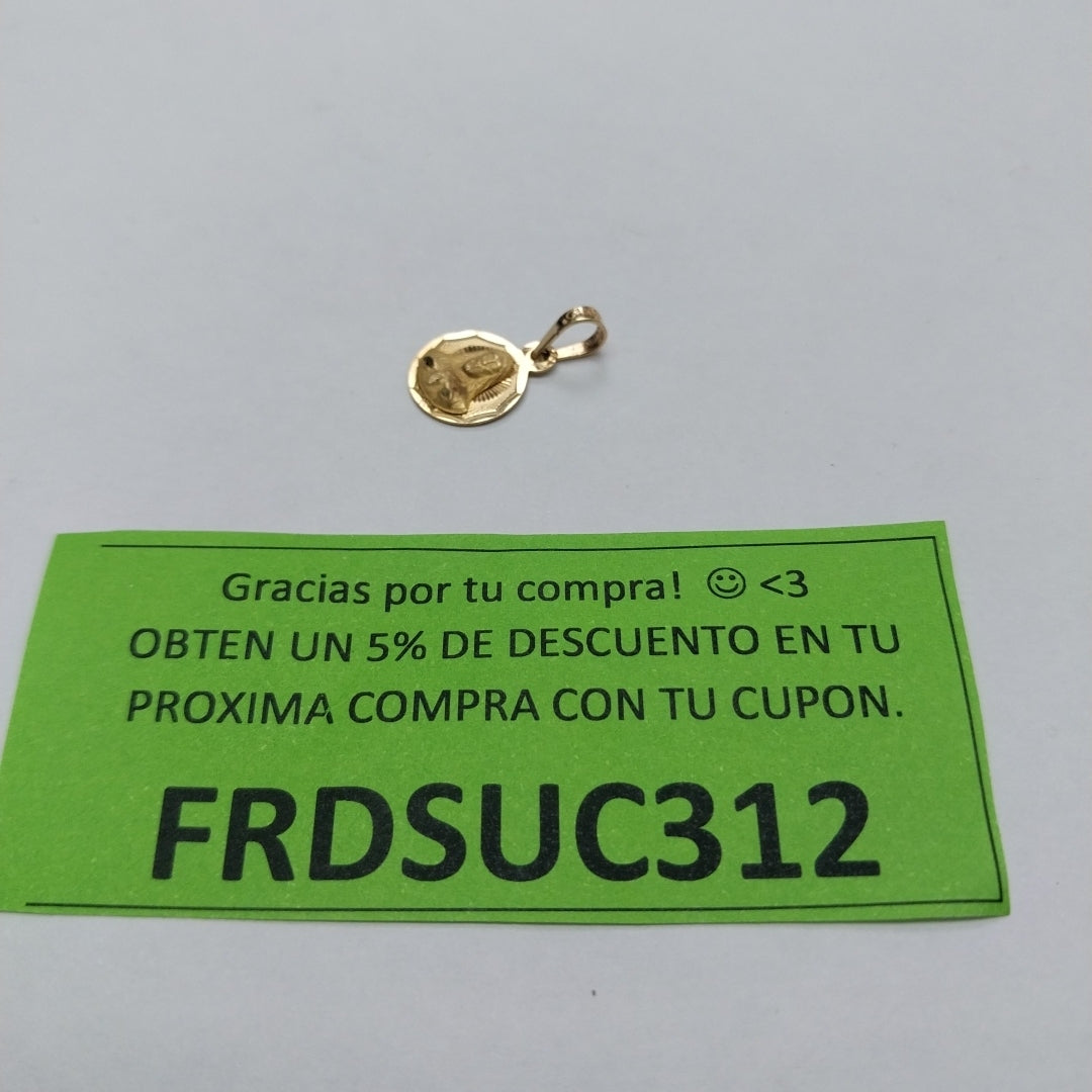 MEDALLA PERSONAL ORO 10 K 0.7 GRMS (SEMINUEVO)