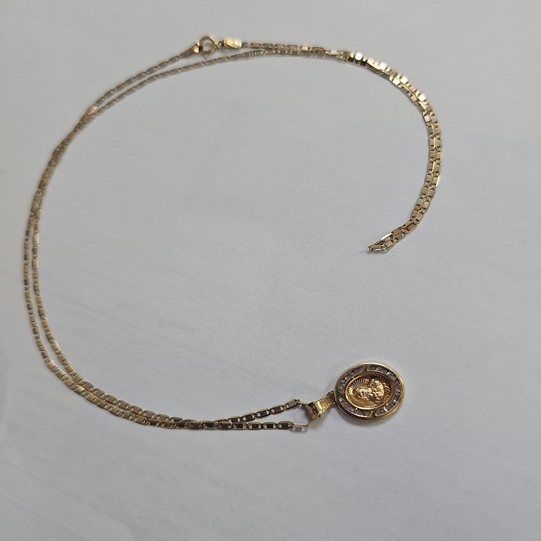 CADENA, DIJE ORO 14 K 2.6 GRMS (SEMINUEVO)