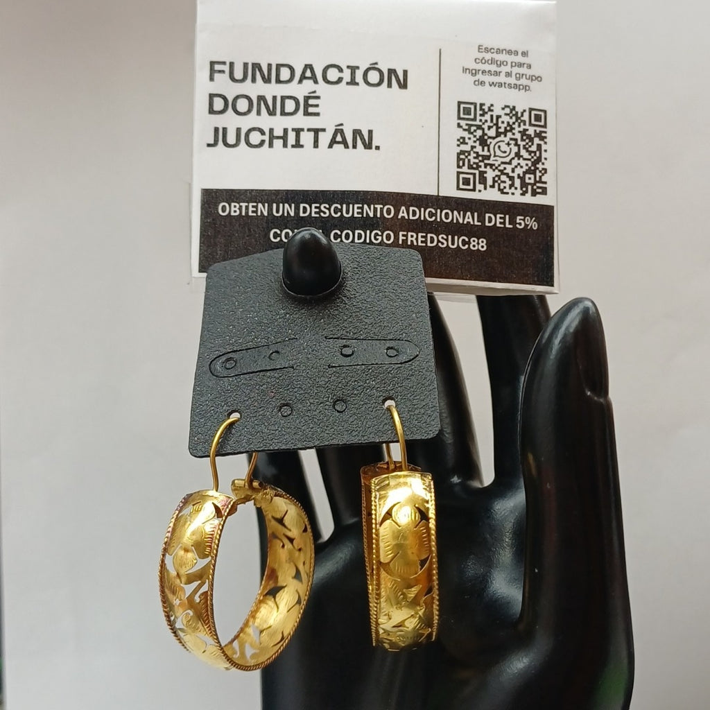 ARETES PAR ORO 10 K 3.5 GRMS (SEMINUEVO)