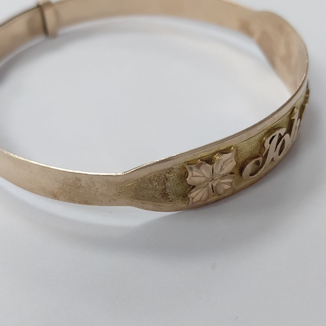 PULSERA RIGIDA ORO 8 K 16.7 GRMS (SEMINUEVO)