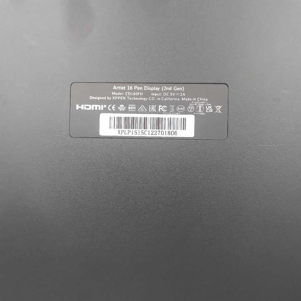 TABLETA XP-PEN ARTIST PRO 16 GEN 2 DIGITAL USB (SEMINUEVO)