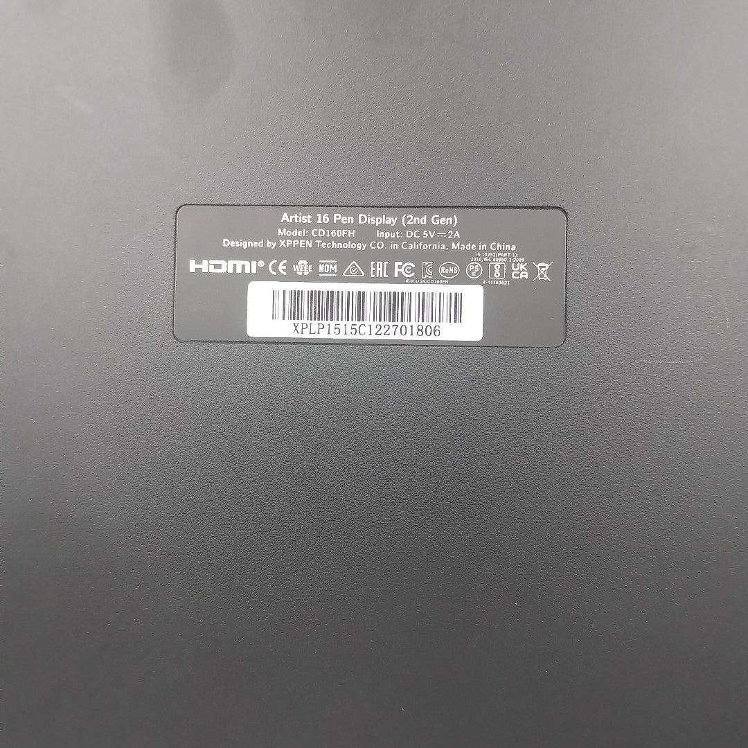 TABLETA XP-PEN ARTIST PRO 16 GEN 2 DIGITAL USB (SEMINUEVO)