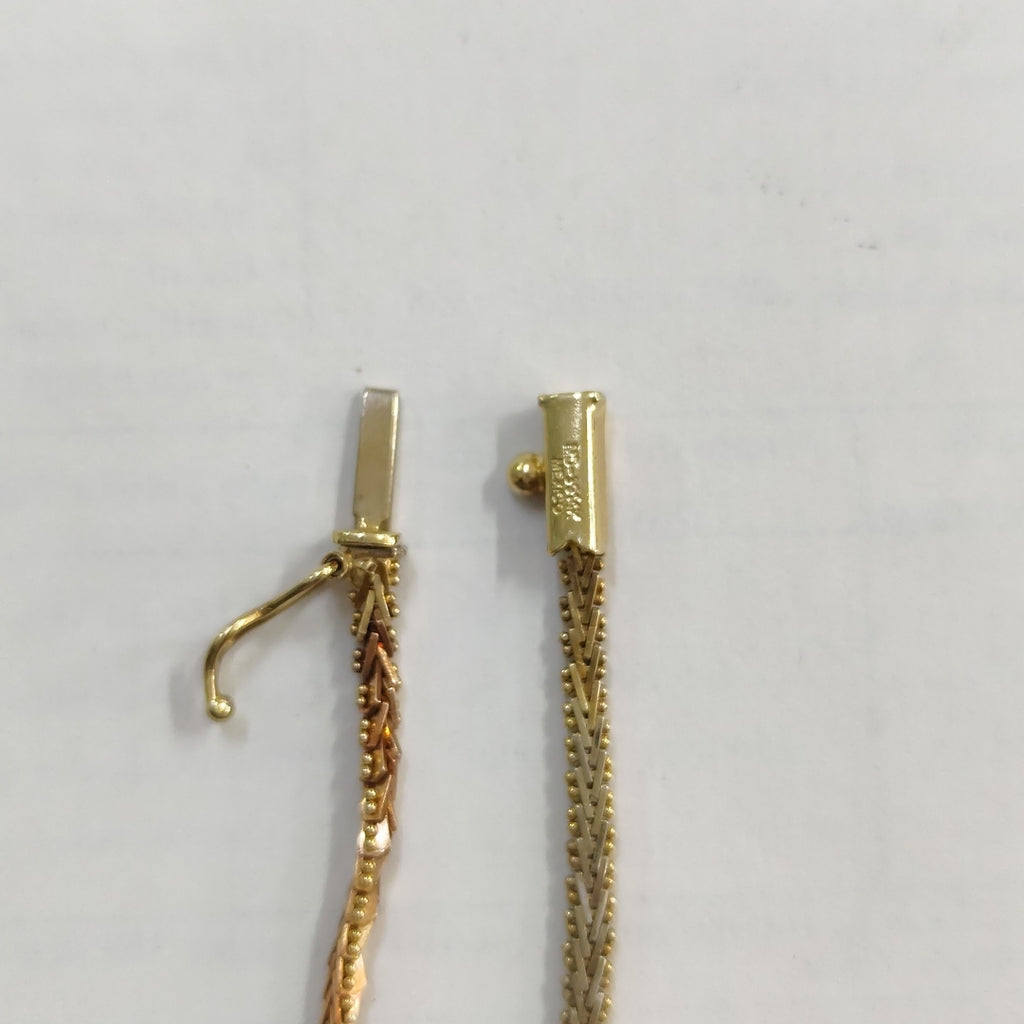 PULSERA ORO COMBINADO 14 K 5,40 GRMS (SEMINUEVO)