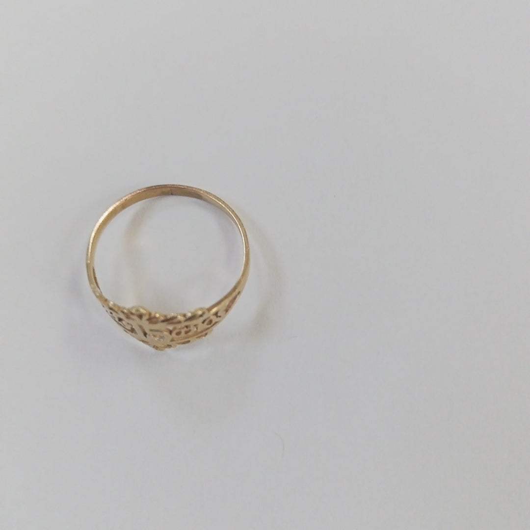 ANILLO CONMEMORATIVO ORO 10 K 1,10 GRMS (SEMINUEVO)