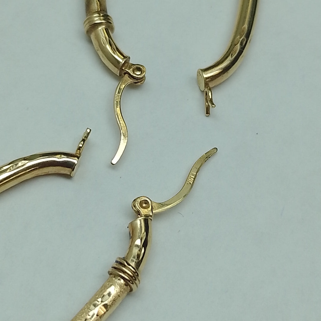 ARRACADAS PAR ORO 14 K 3.5 GRMS (SEMINUEVO)