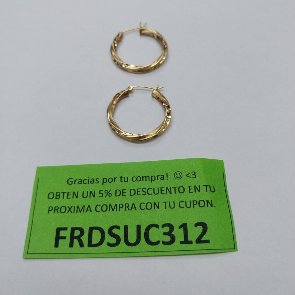 ARRACADAS PAR ORO 10 K 2 GRMS (SEMINUEVO)