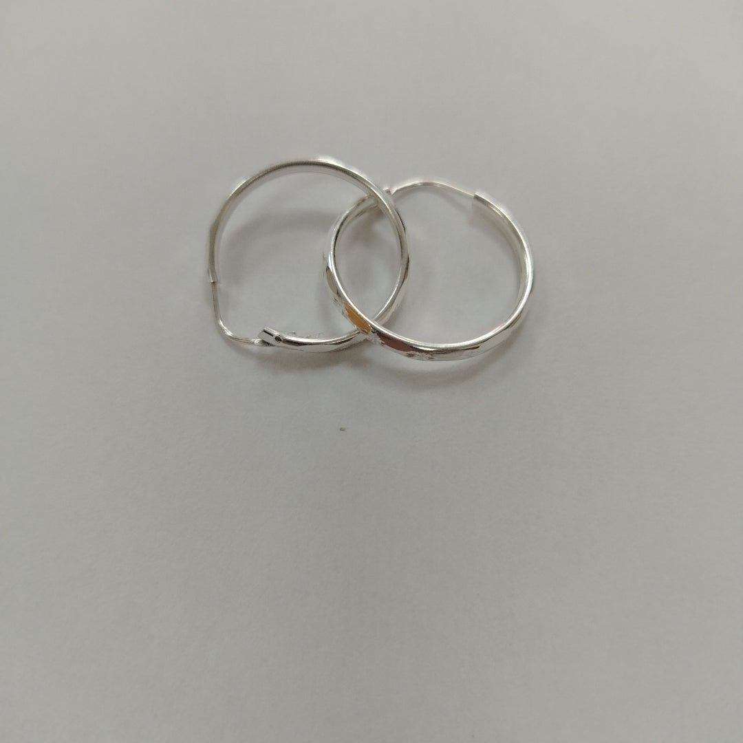 PAR ARRACADAS FACETADA PLATA .925 2.1 GR (NUEVO)