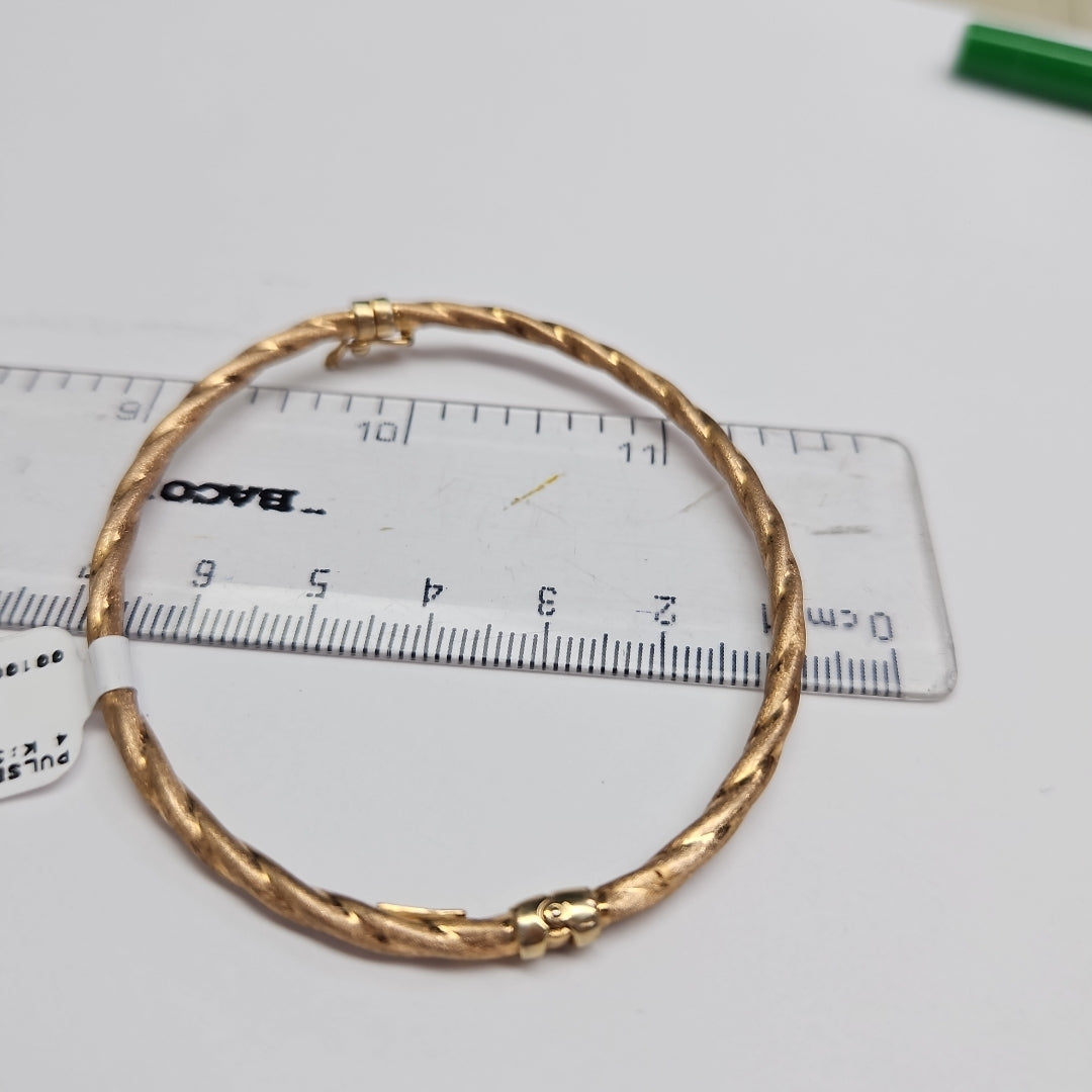 PULSERA RIGIDA ORO 14 K 3,90 GRMS (SEMINUEVO)