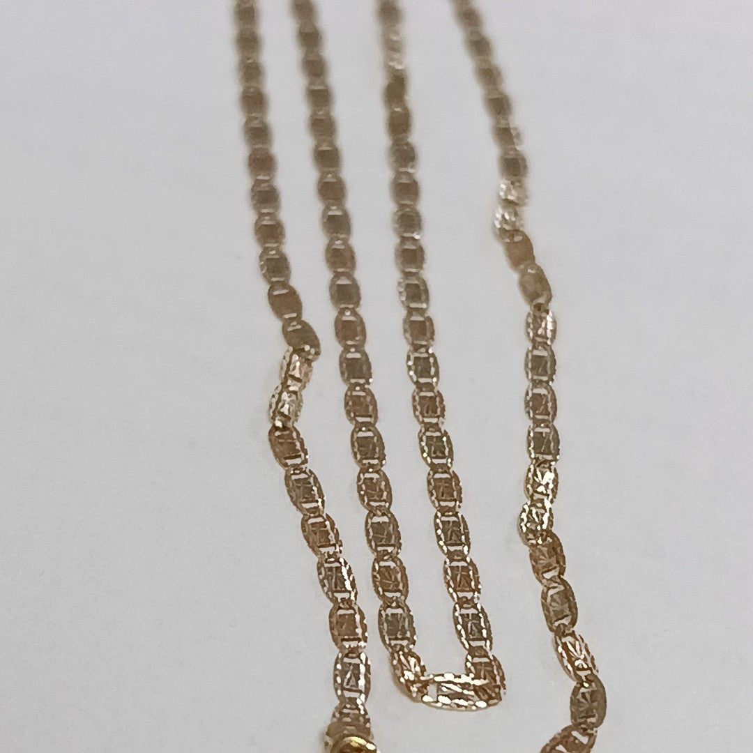 CADENA ORO, ORO COMBINADO 14 K 2.2 GRMS (SEMINUEVO)
