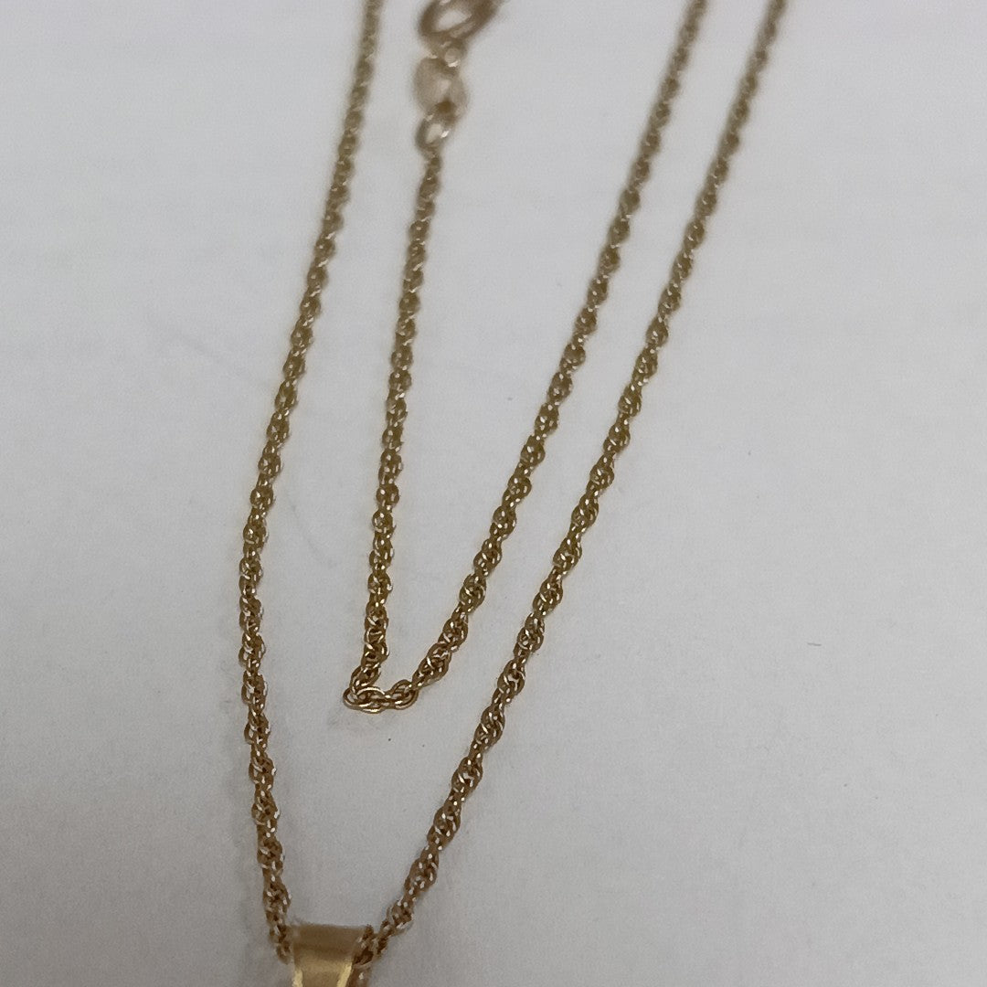 CADENA, MEDALLA RELIGIOSA ORO 10 K 2.5 GRMS (SEMINUEVO)