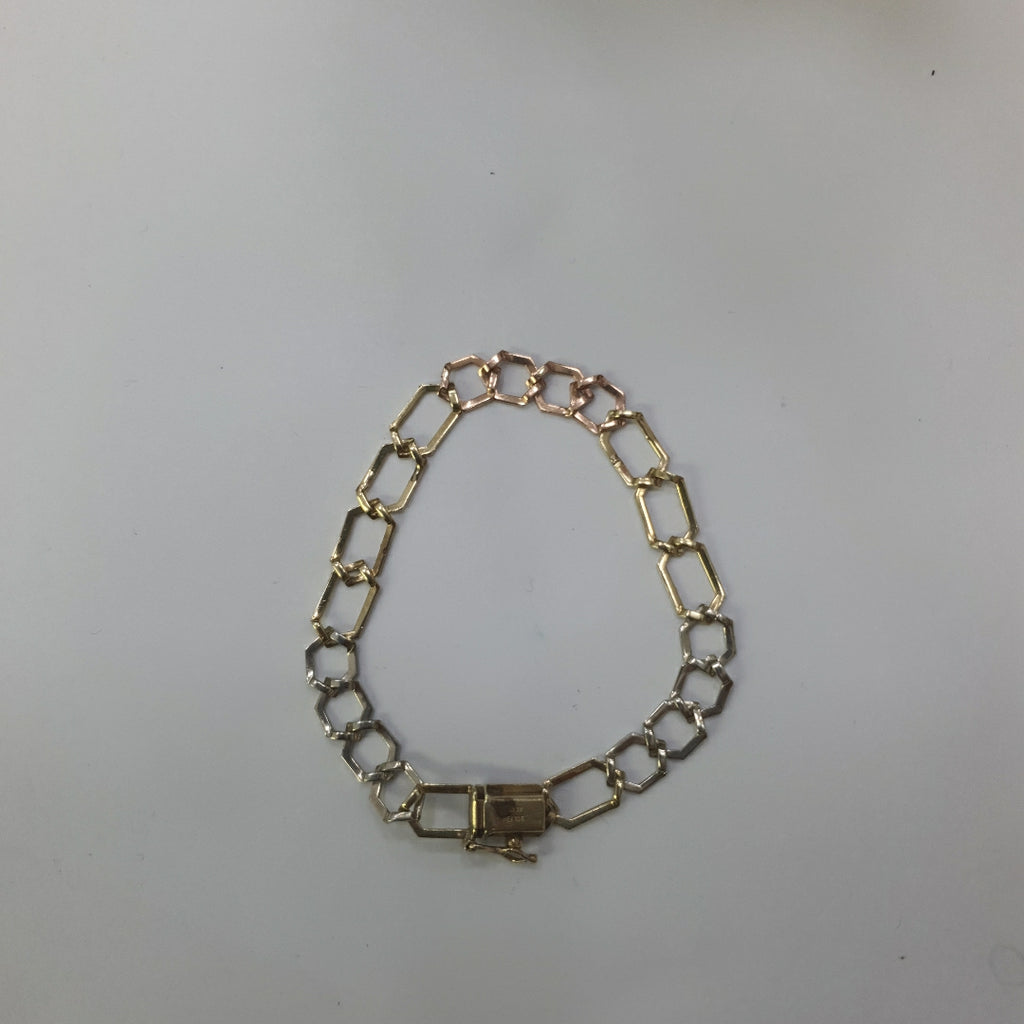 PULSERA ORO COMBINADO 10 K 5,50 GRMS (SEMINUEVO)