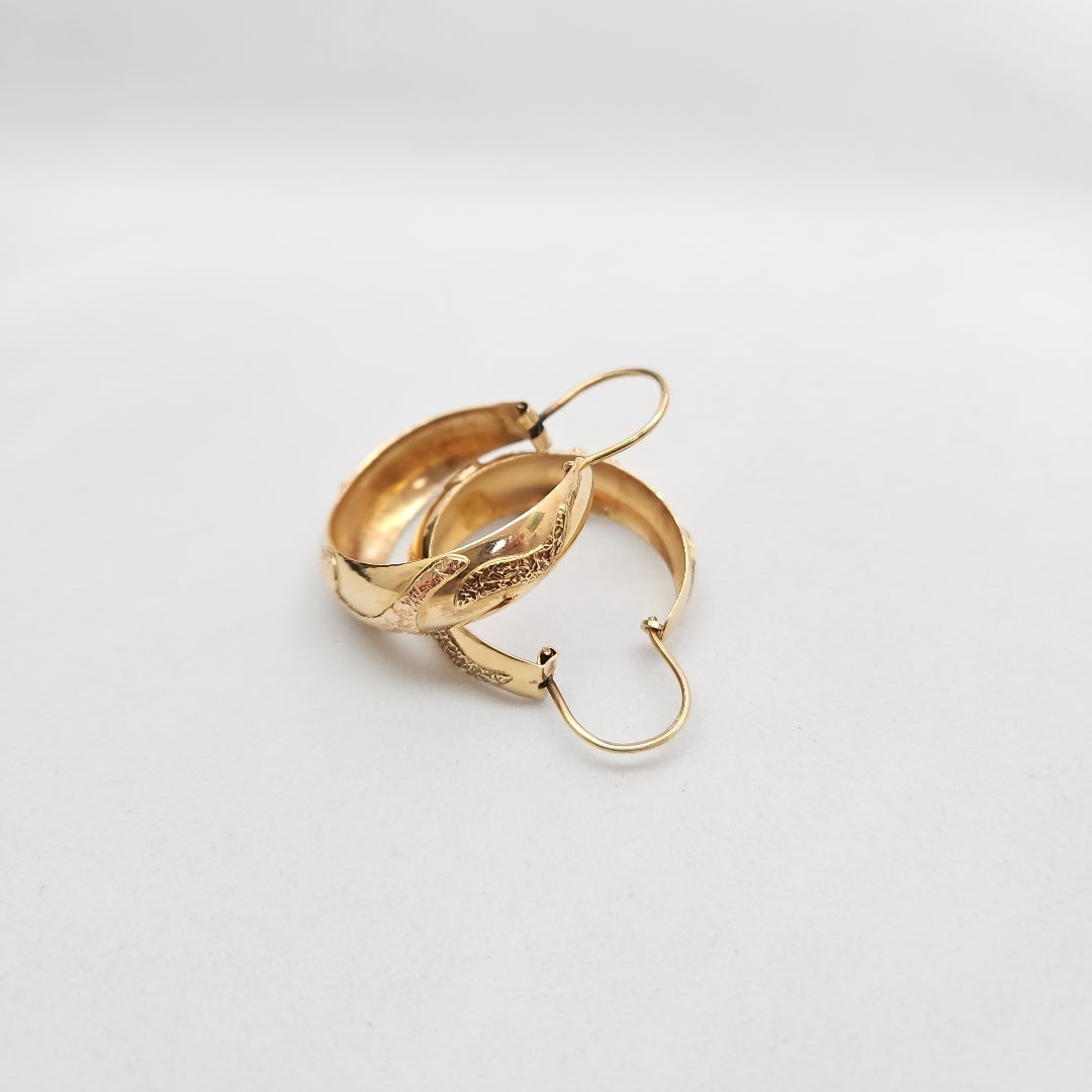 ARRACADAS PAR ORO 14 K 7.5 GRMS (SEMINUEVO)