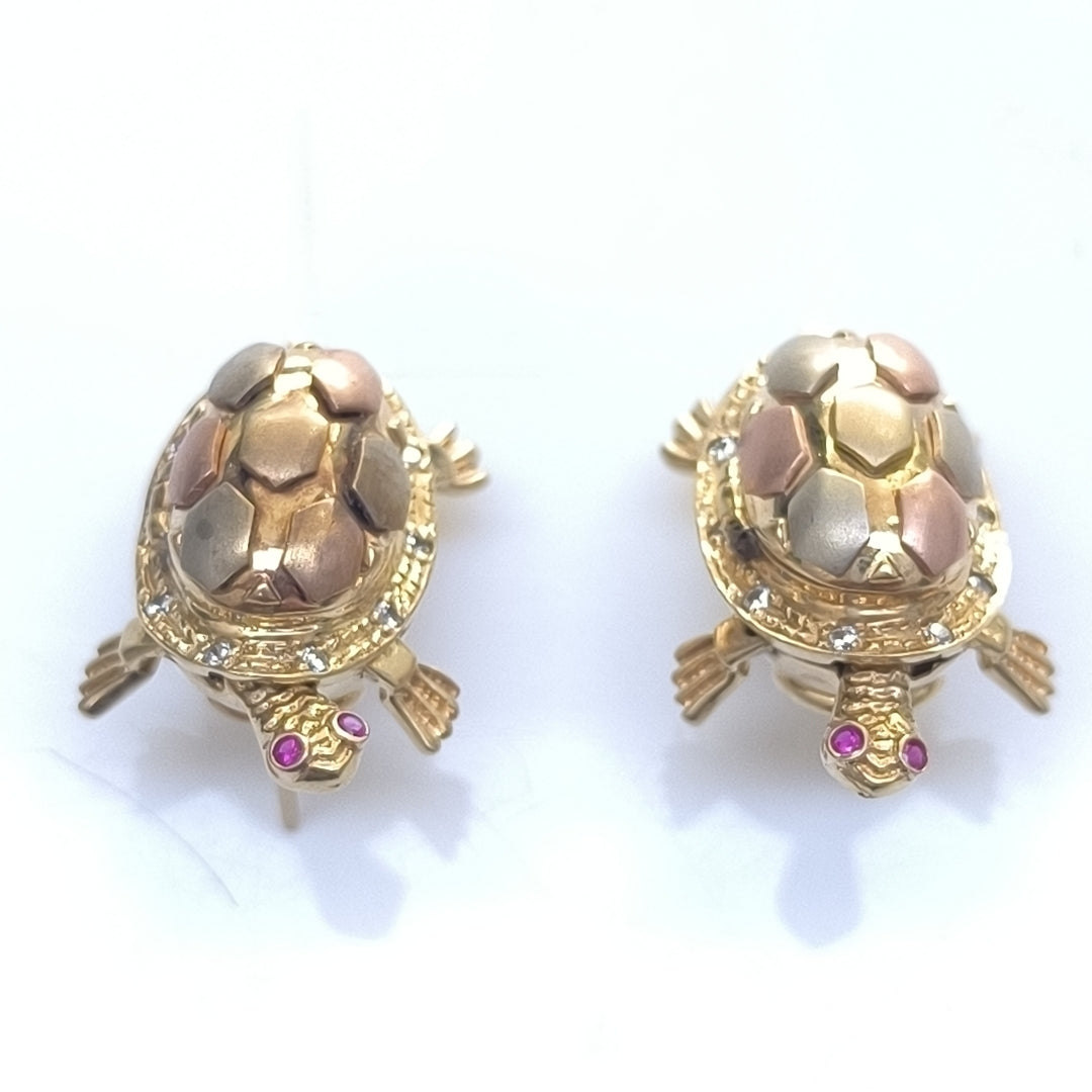ARETES PAR ORO 10 K 16,90 GRMS (SEMINUEVO)