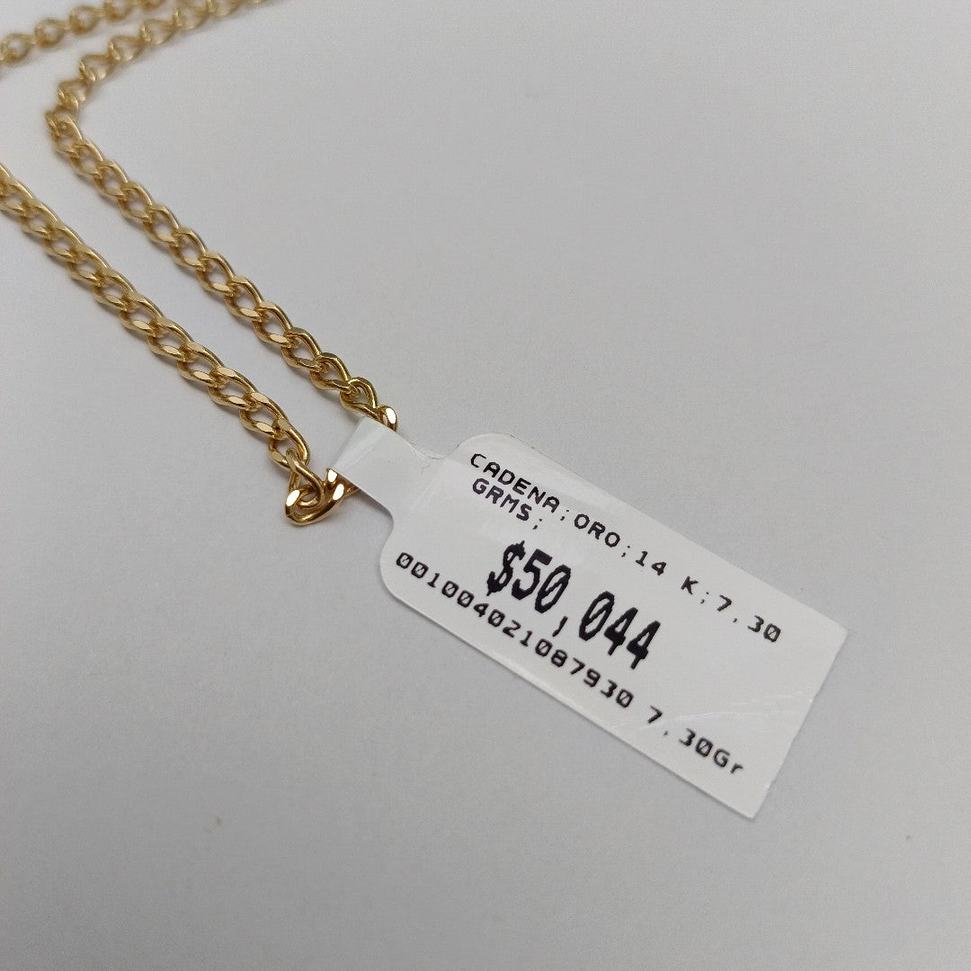 CADENA ORO 14 K 7,30 GRMS (SEMINUEVO)