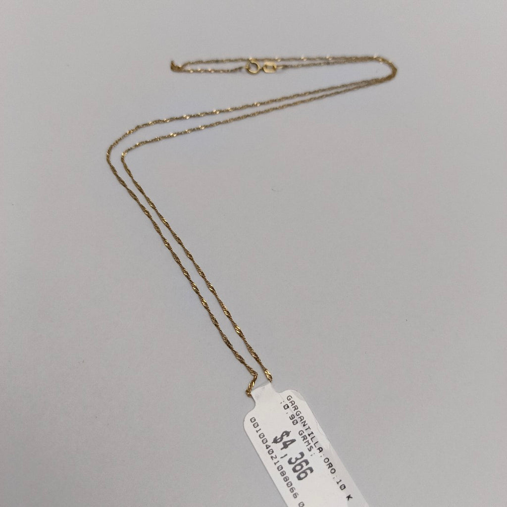 GARGANTILLA ORO 10 K 0,90 GRMS (SEMINUEVO)