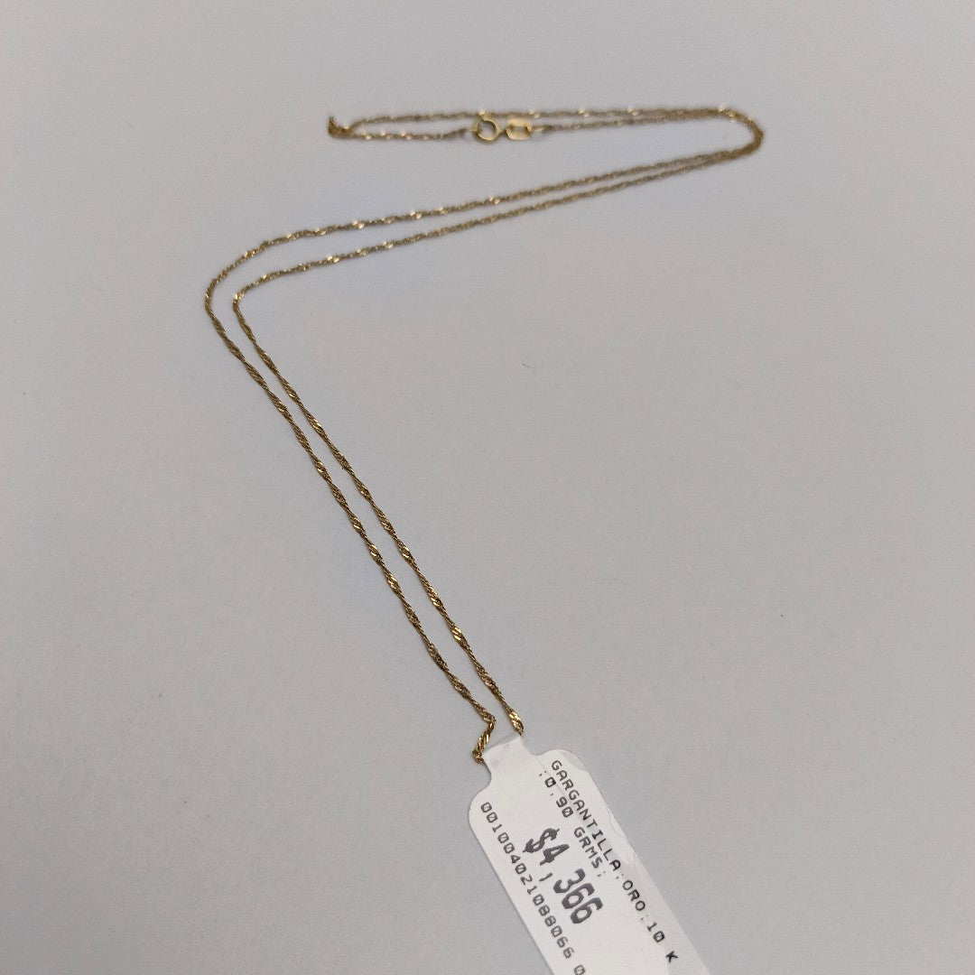 GARGANTILLA ORO 10 K 0,90 GRMS (SEMINUEVO)