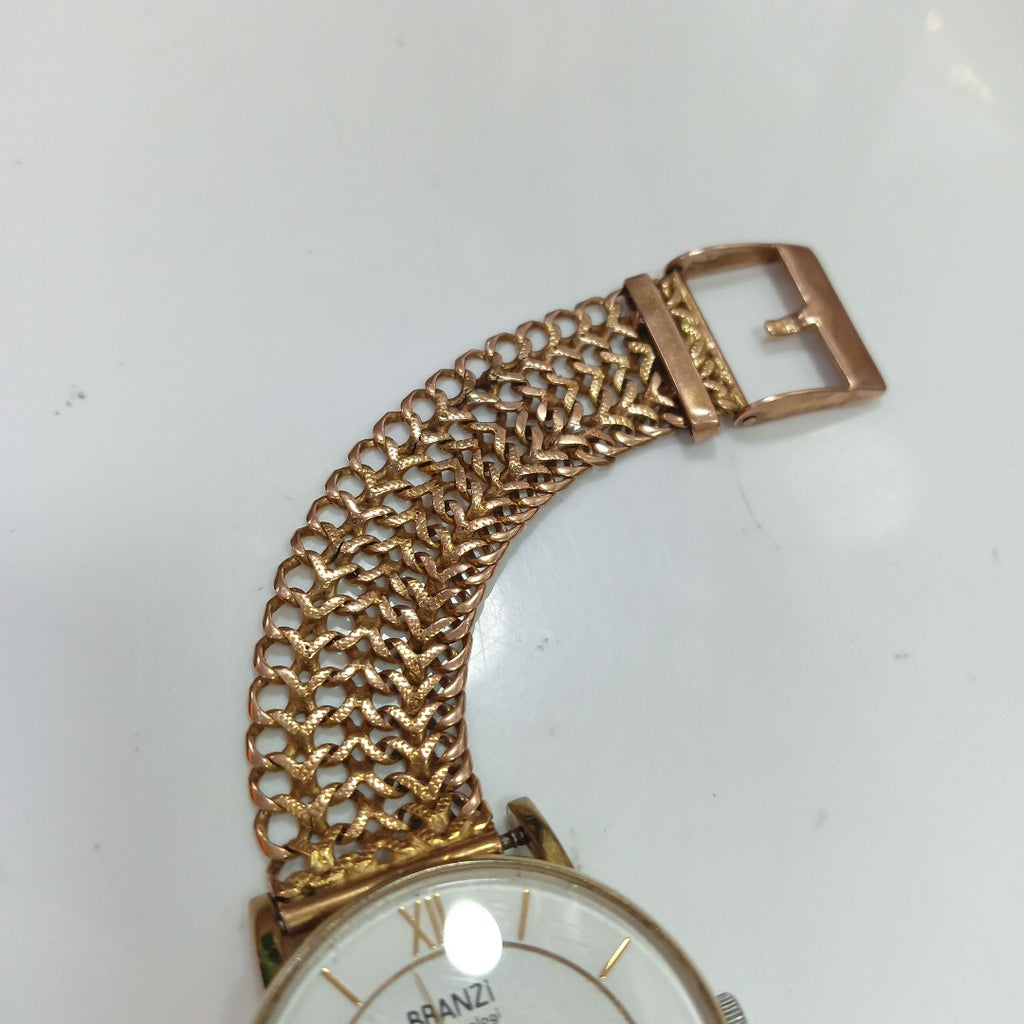 RELOJ CAJA ACERO PULSO ORO ORO 8 K 26.4 GRMS (SEMINUEVO)