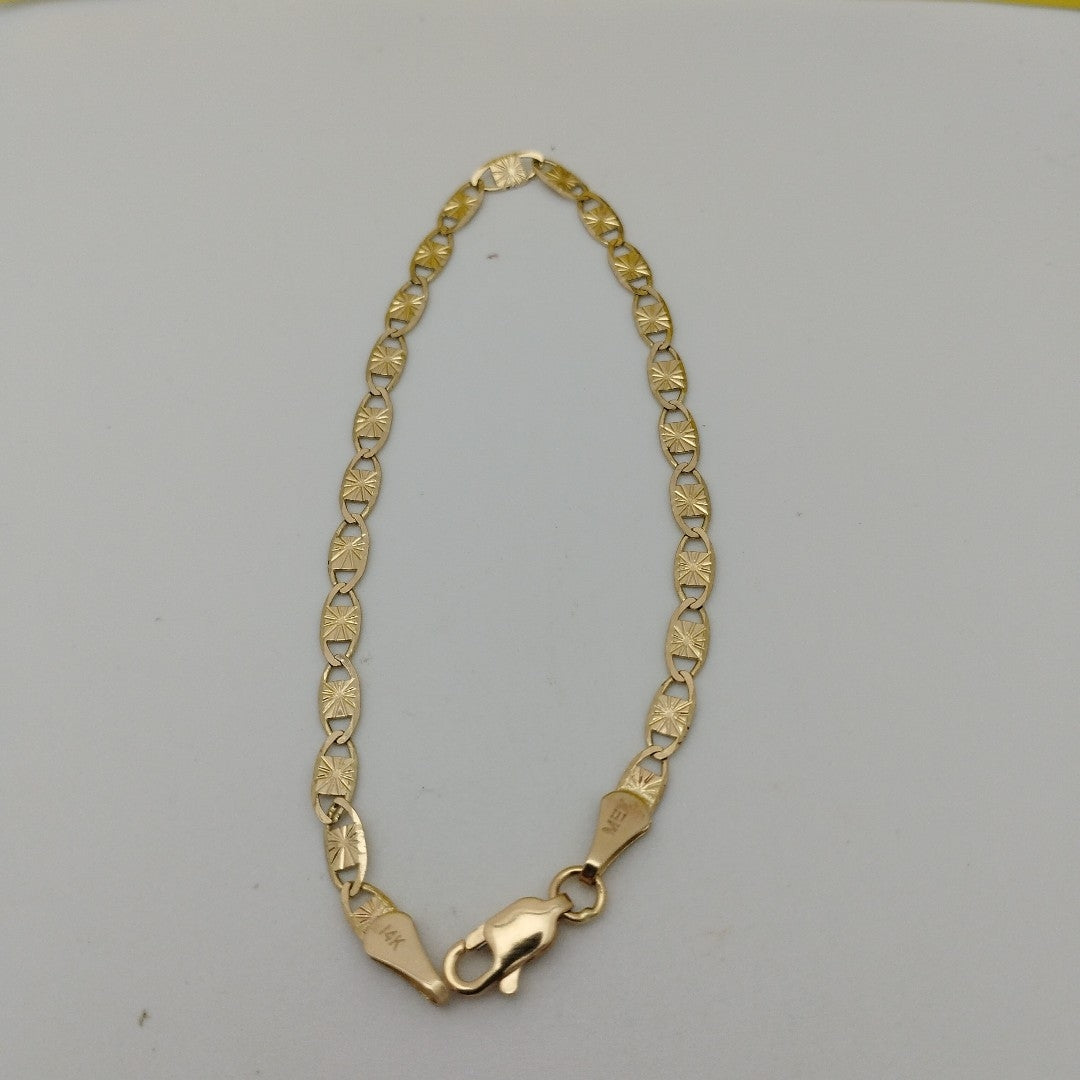 PULSERAS GUCHI ORO 14K 18 CM 2.9 GR (NUEVO)