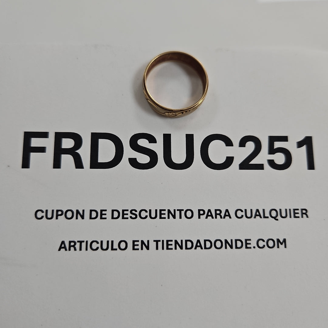 ARGOLLA ORO 10 K 1.9 GRMS (SEMINUEVO)