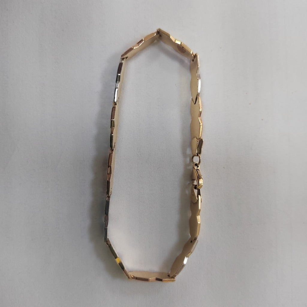 PULSERA ORO, ORO COMBINADO 14 K 4.4 GRMS (SEMINUEVO)