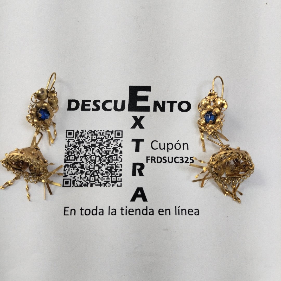 ARETES PAR ORO 10 K 7.2 GRMS (SEMINUEVO)