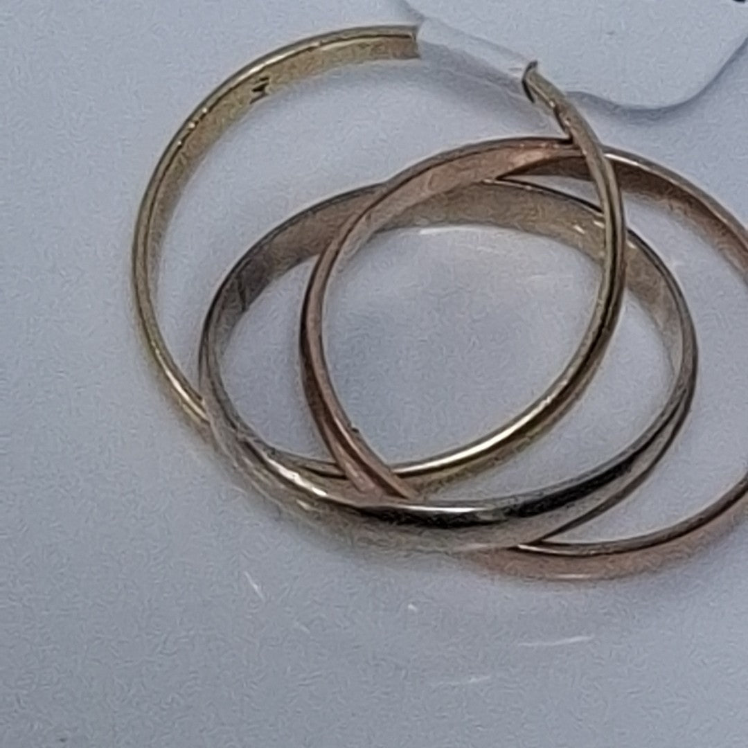 ARGOLLA ORO COMBINADO 14 K 4,60 GRMS (SEMINUEVO)