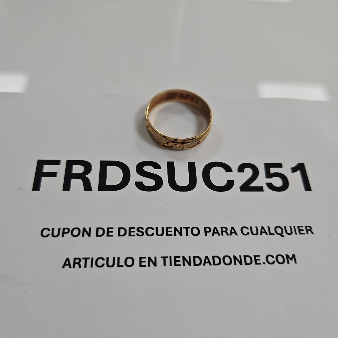 ARGOLLA ORO 10 K 2.5 GRMS (SEMINUEVO)