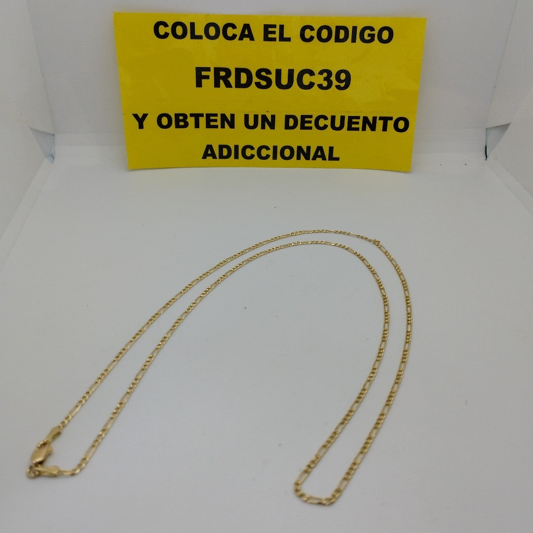 CADENAS 3X1 ORO 14K 55 CM 4 GR (NUEVO)