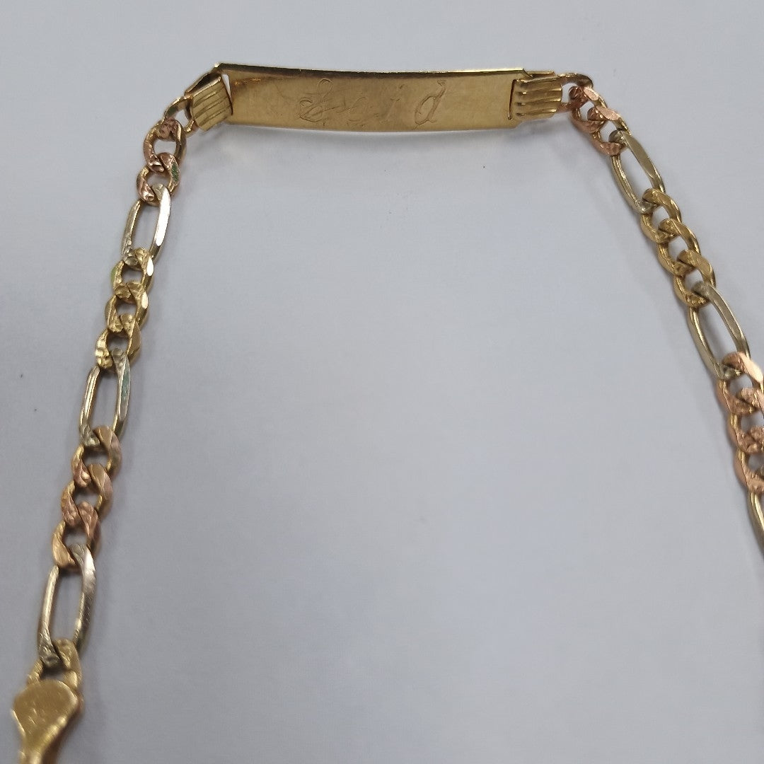 ESCLAVA ORO COMBINADO 14 K 4,60 GRMS (SEMINUEVO)