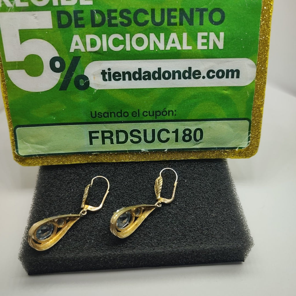 ARETES PAR ORO 8 K 5.8 GRMS (SEMINUEVO)