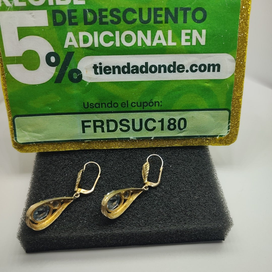 ARETES PAR ORO 8 K 5.8 GRMS (SEMINUEVO)