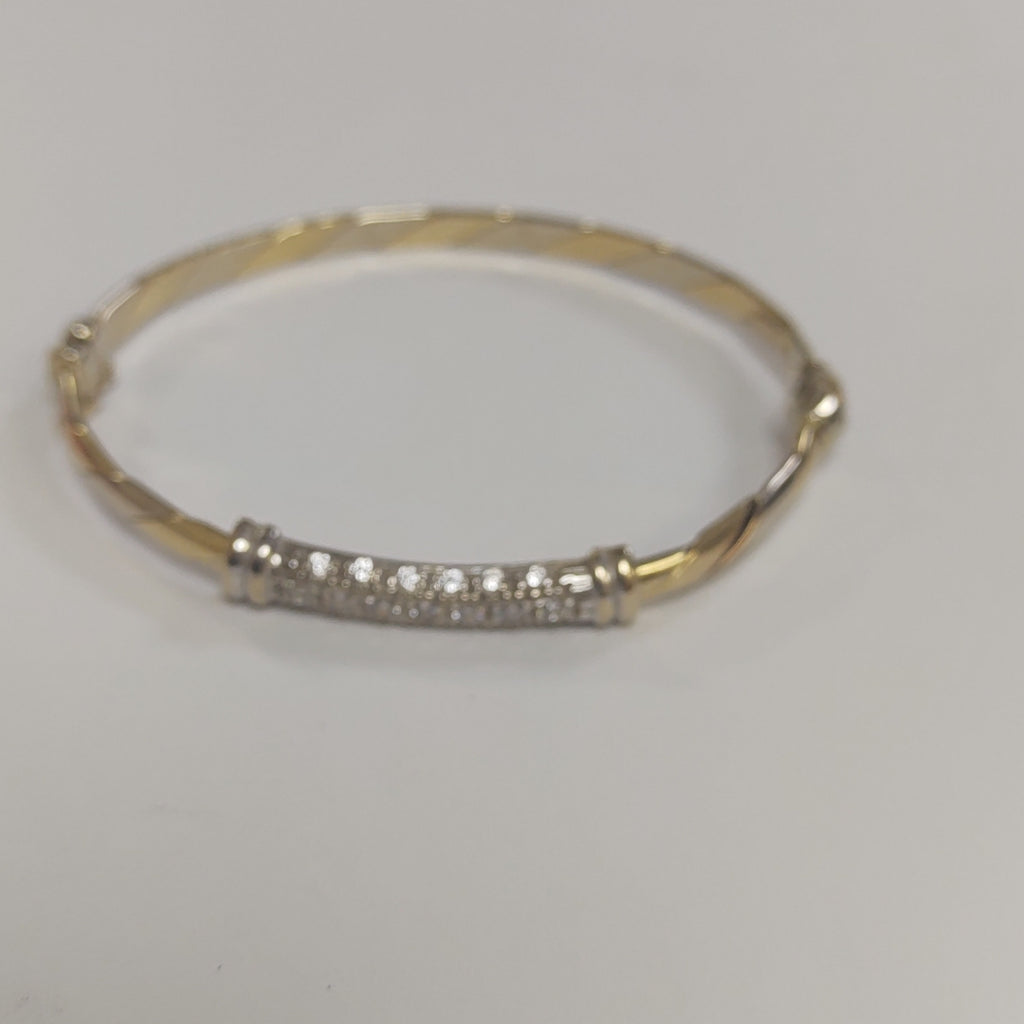 PULSERA RIGIDA ORO 14 K 9,20 GRMS (SEMINUEVO)