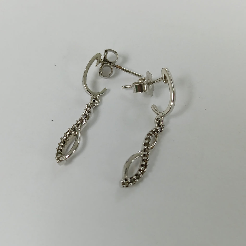 BROQUELES PAR ORO BLANCO 10 K 1,50 GRMS (SEMINUEVO)