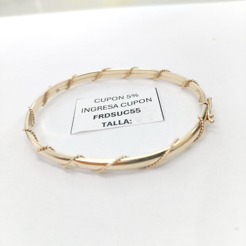 PULSERA RIGIDA ORO 14 K 5.3 GRMS (SEMINUEVO)