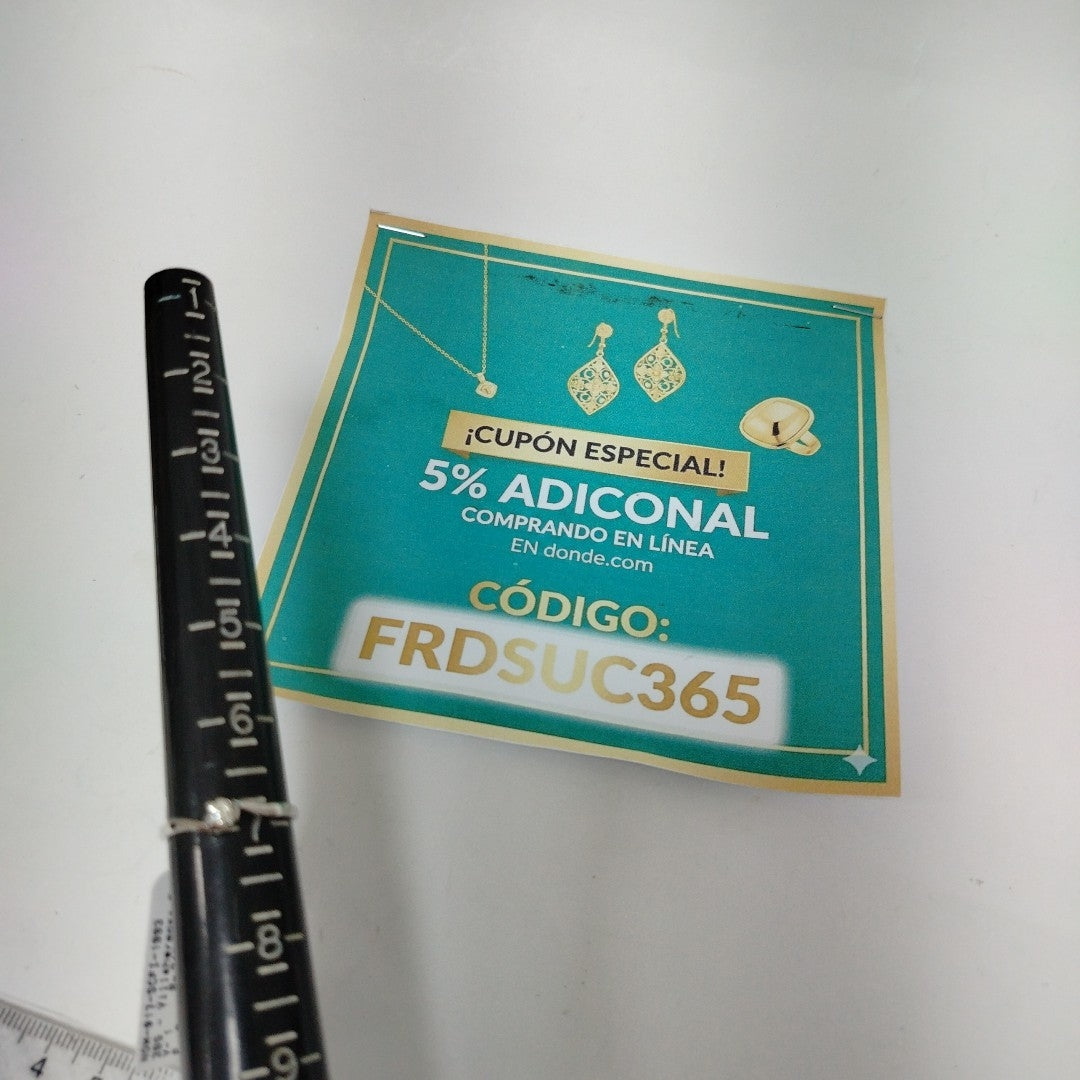 SOLITARIO ORO 14 K 1.4 GRMS (SEMINUEVO)