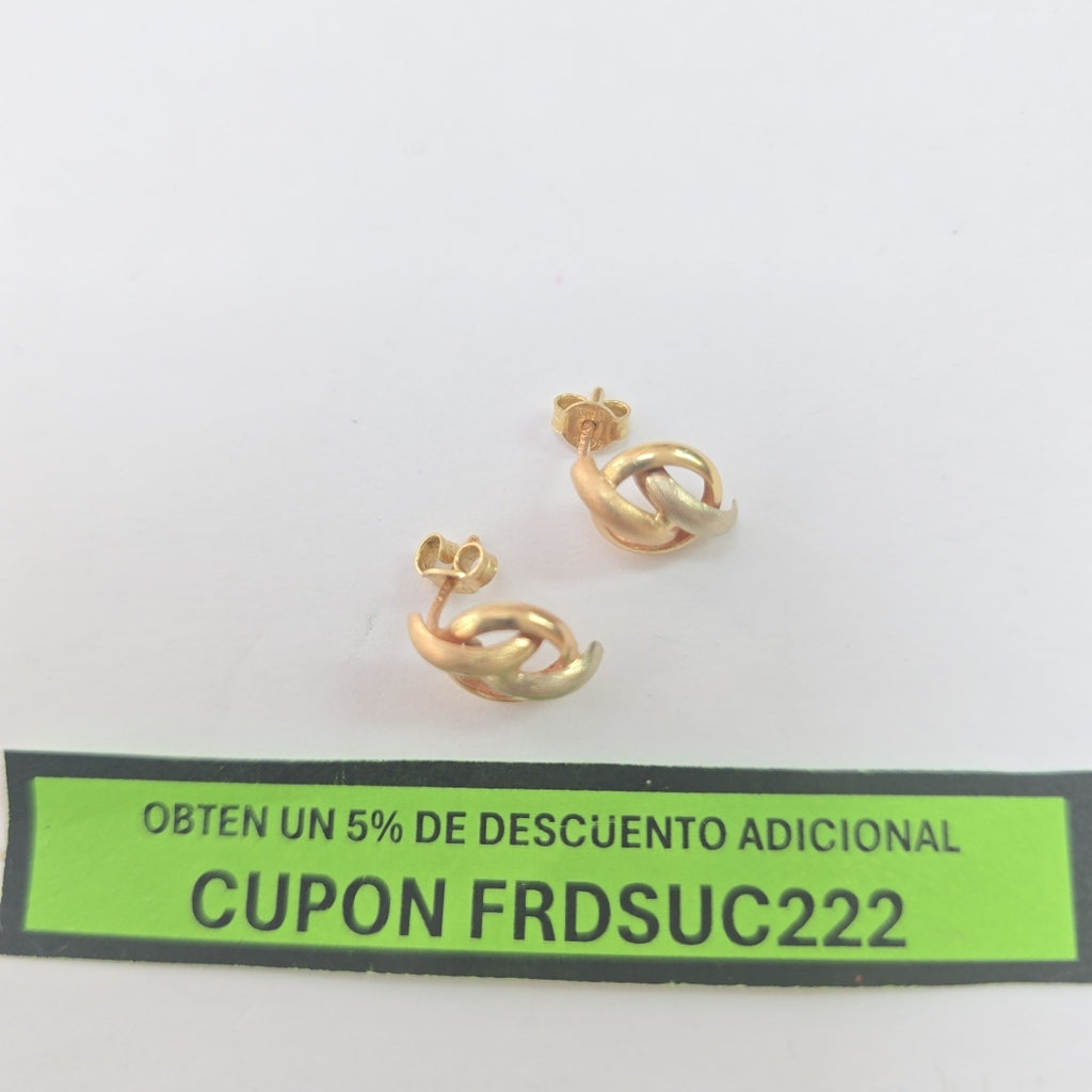 BROQUELES PAR ORO 14 K 1,40 GRMS (SEMINUEVO)