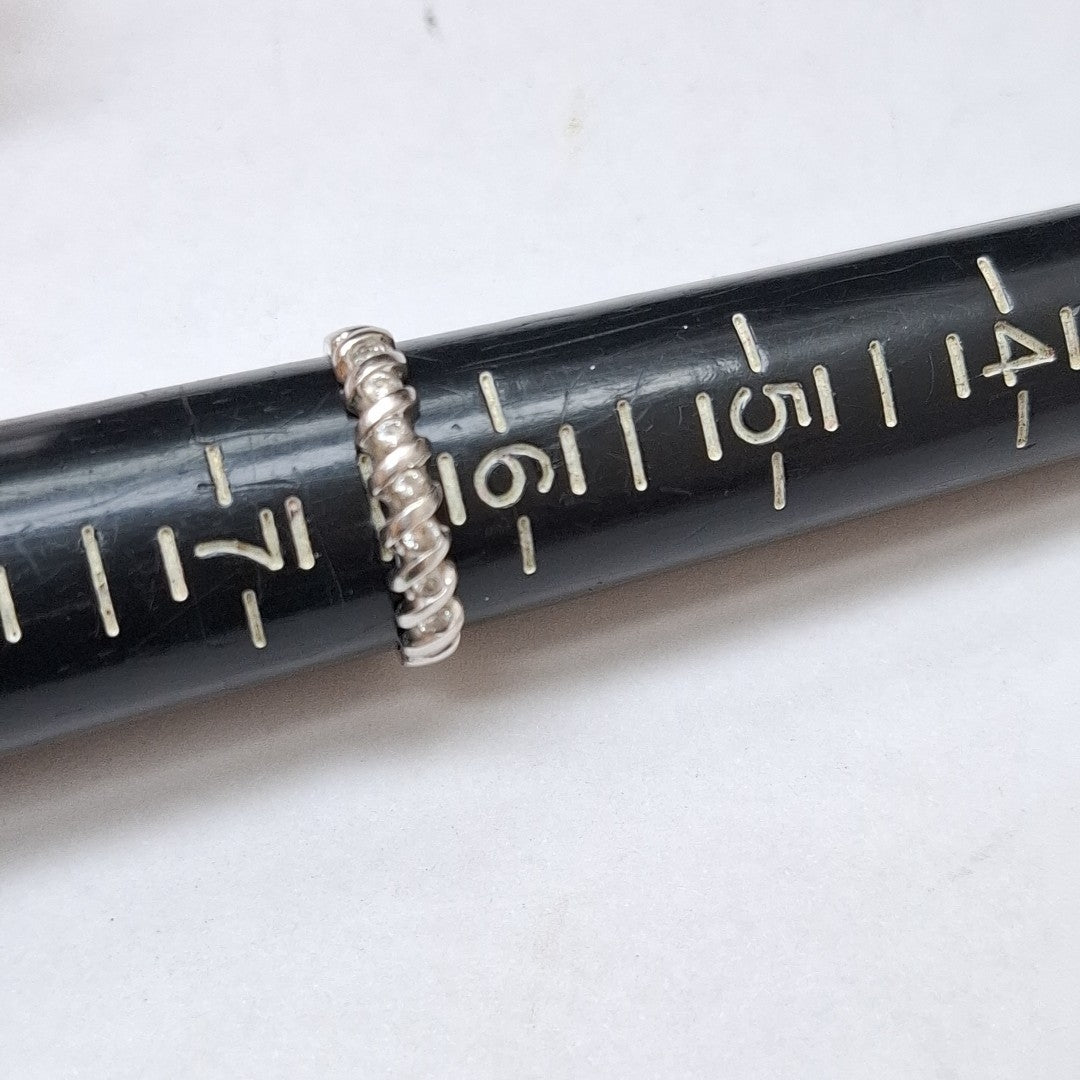 ANILLITO ORO, ORO BLANCO 14 K 2.2 GRMS (SEMINUEVO)