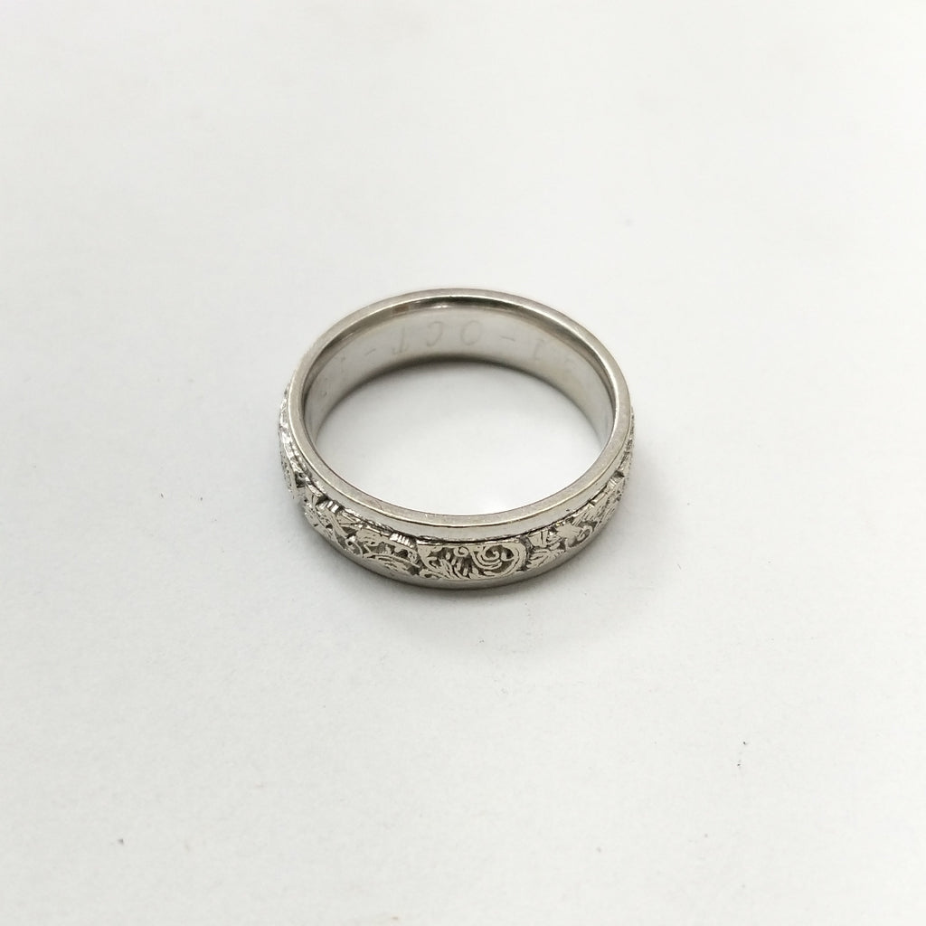 ARGOLLA ORO,ORO BLANCO 14 K 7,40 GRMS (SEMINUEVO)