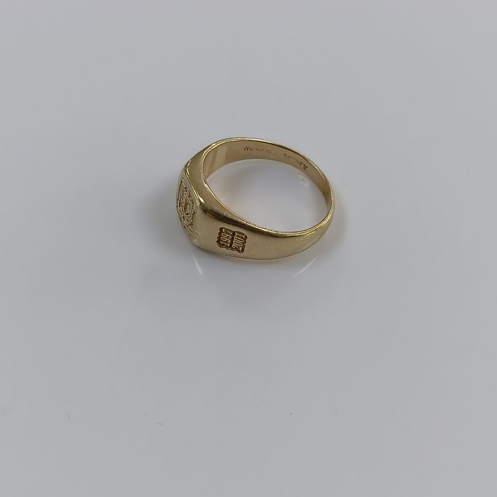 ANILLO DE GRADUACIÓN ORO 14 K 5.2 GRMS (SEMINUEVO)