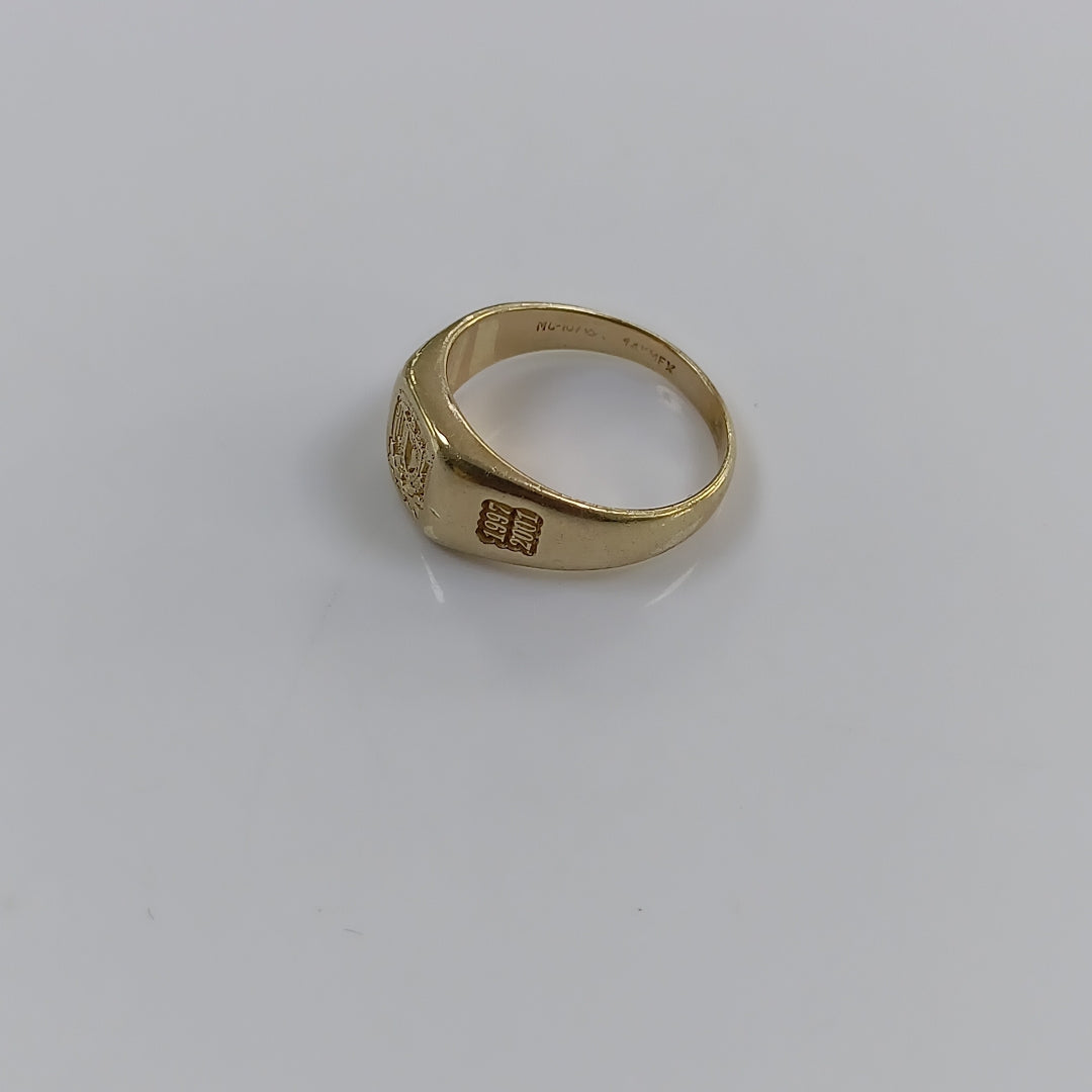 ANILLO DE GRADUACIÓN ORO 14 K 5.2 GRMS (SEMINUEVO)