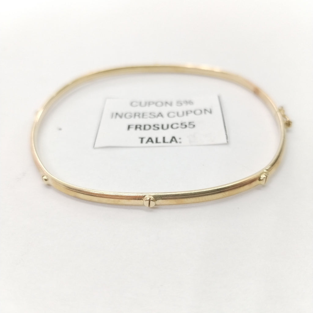 PULSERA RIGIDA ORO 10 K 5.1 GRMS (SEMINUEVO)